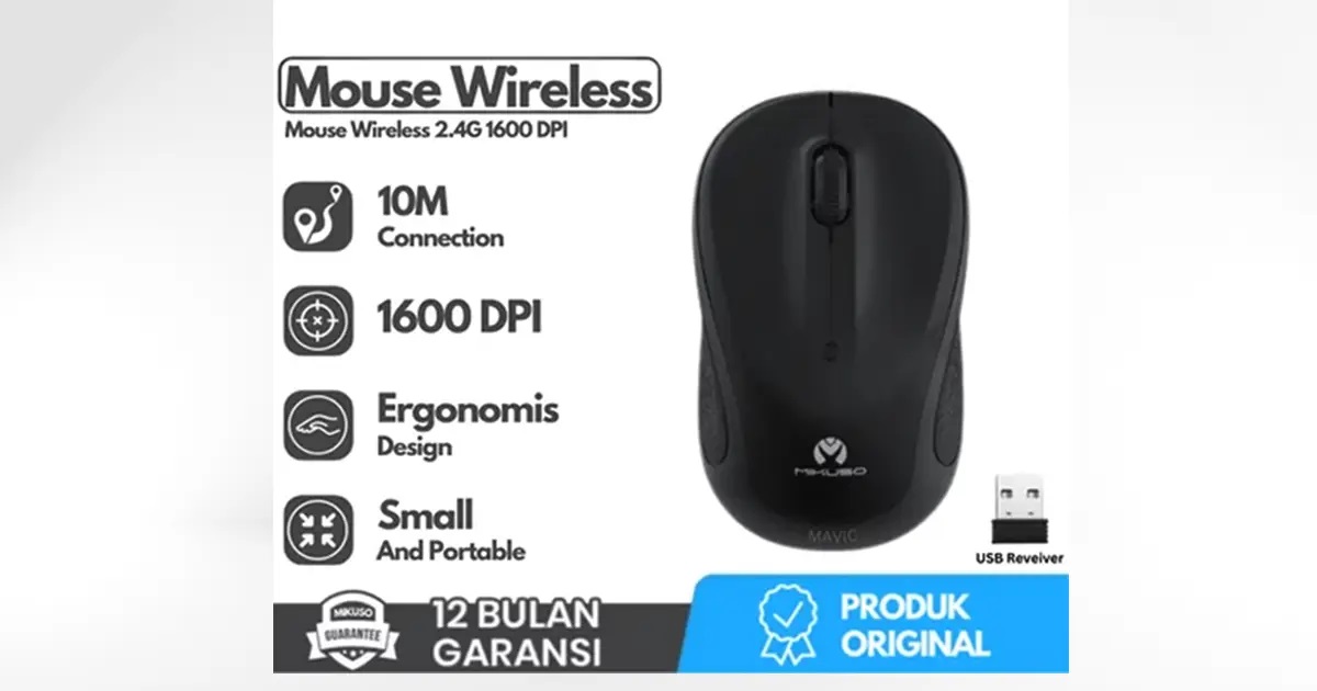 ماوس بی سیم میکاسو مدل mos-w018 - فروشگاه جهان سیستم قزوین