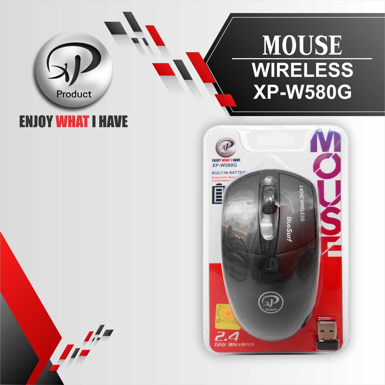 ماوس بی سیم ایکس پی-پروداکت مدل XP-W580G - فروشگاه جهان سیستم قزوین