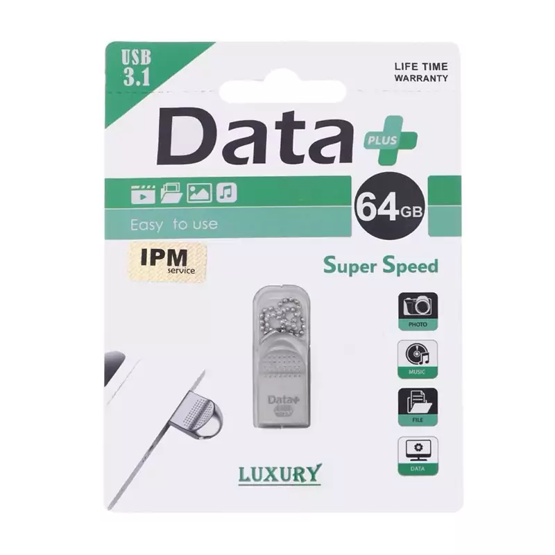 فلش مموری دیتا پلاس Luxury USB 3 ظرفیت 64 گیگابایت - فروشگاه جهان سیستم قزوین