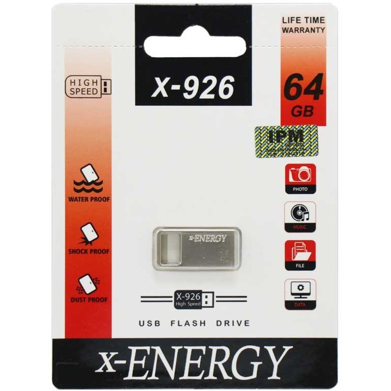 فلش مموری ایکس-انرژی مدل X-926 ظرفیت 64 گیگابایت - فروشگاه جهان سیستم قزوین
