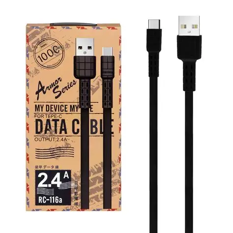 کابل شارژر TYPE C RC 116A - فروشگاه جهان سیستم قزوین